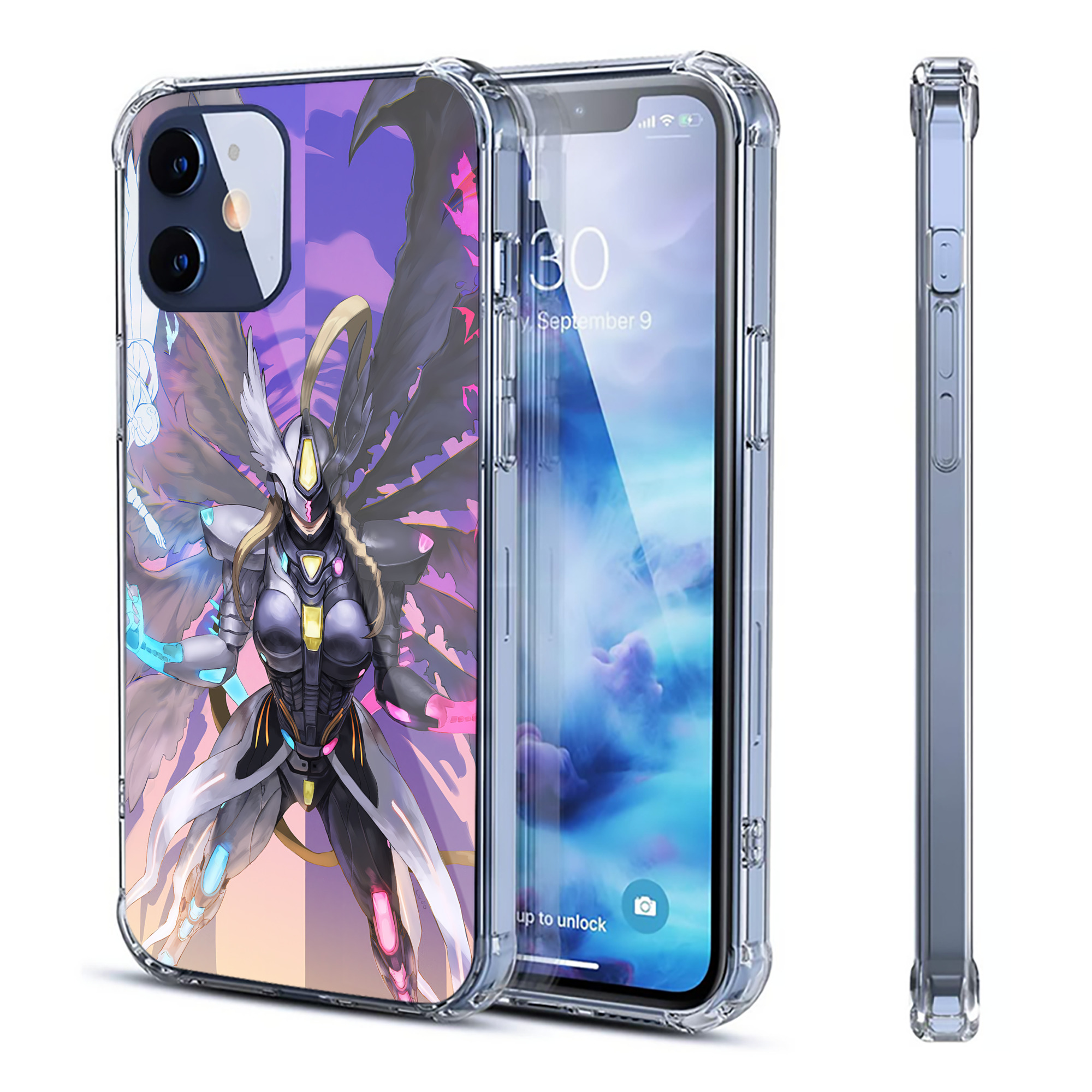 （画像用） Digimon デジタルモンスター/デジモン 【iPhone 12シリーズ対応】透明スマホケース（クリアソフトケース）